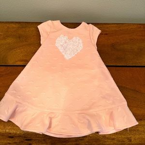 KIDS/BABY pink heart dress/tunic- never worn